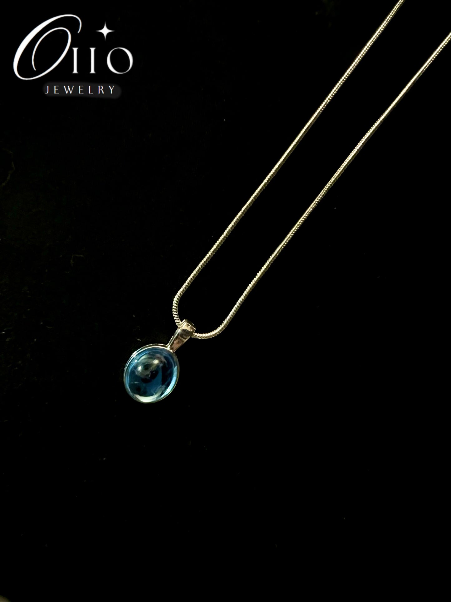 Blue Moonstone Necklace