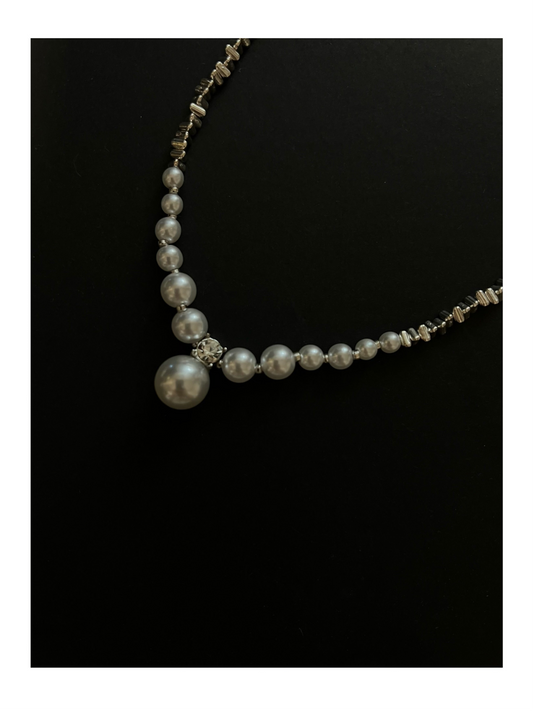 Pearl and Diamond Necklace