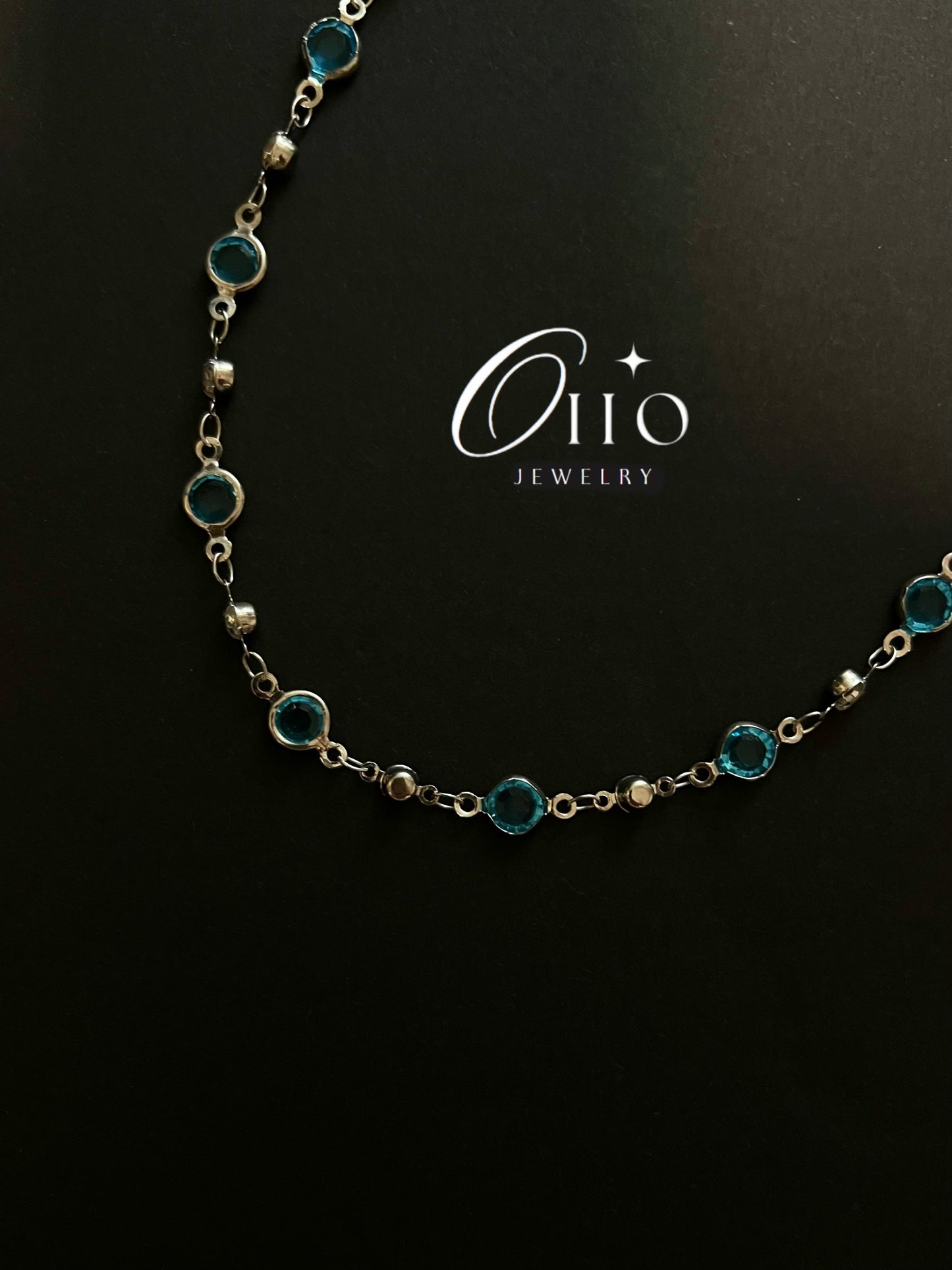 Blue Diamond Necklace